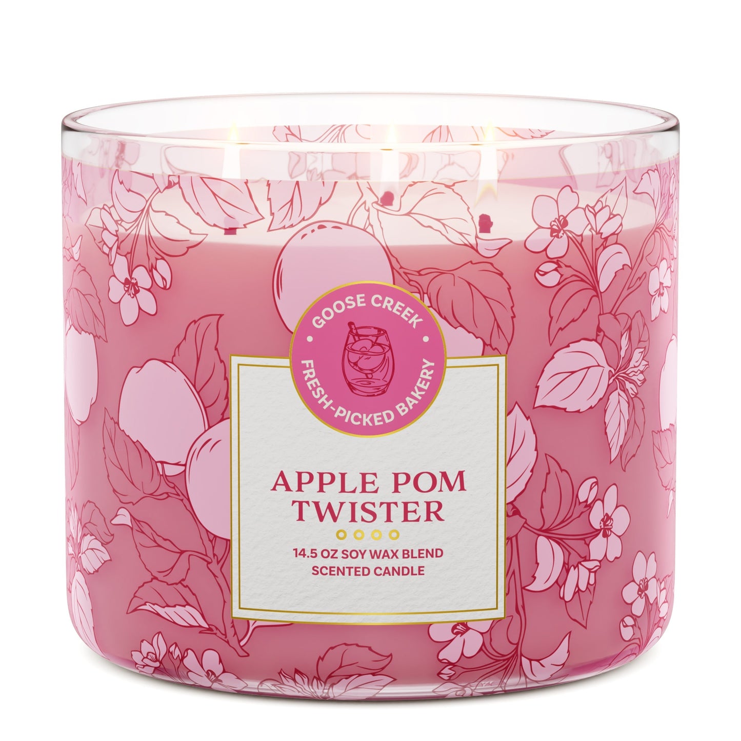 Apple Pom Twister 3-Wick Candle