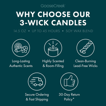 Forest Pine Trees 3-Wick Candle