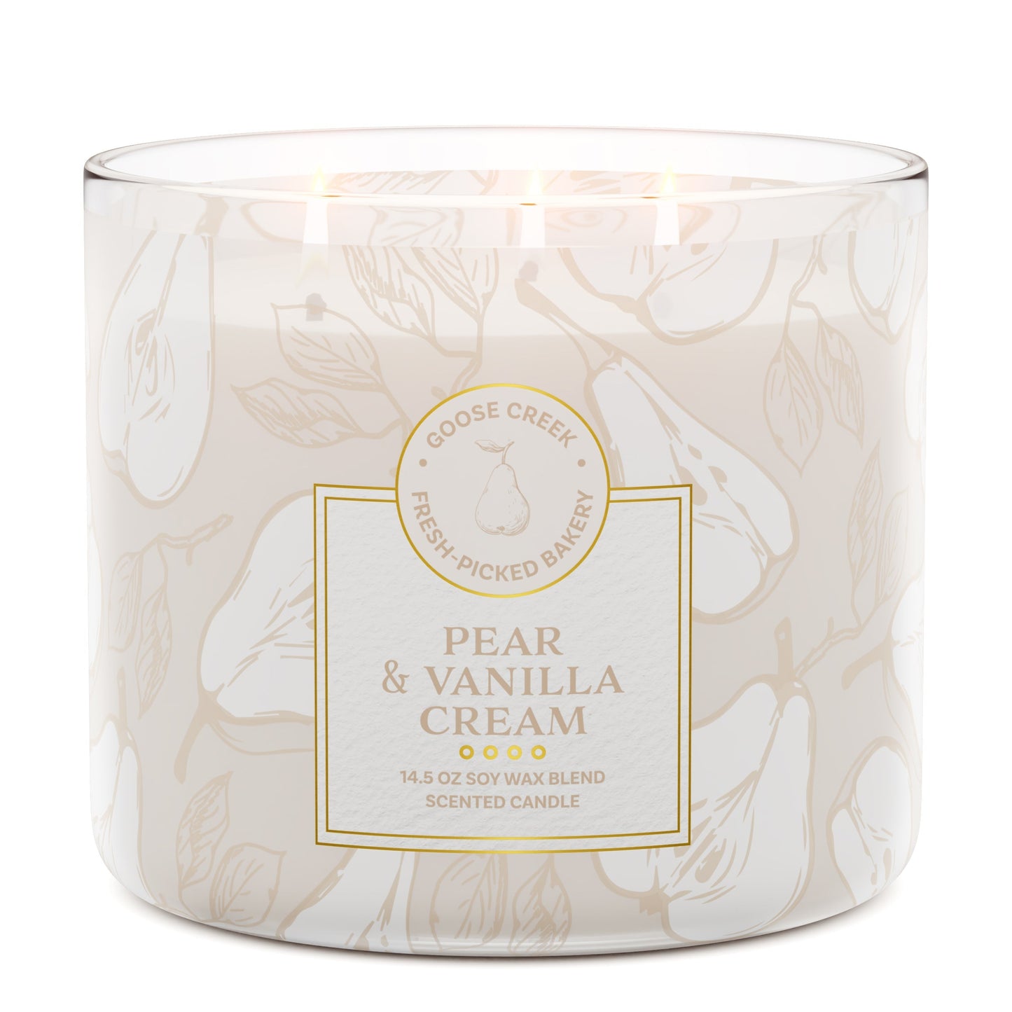 Pear & Vanilla Cream 3-Wick Candle