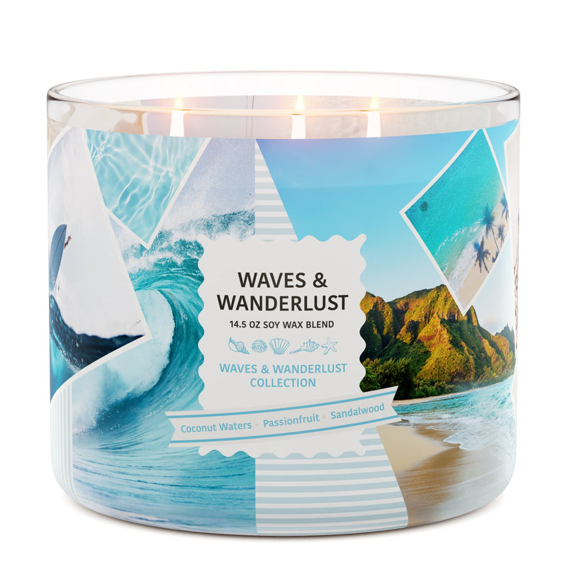 Waves & Wanderlust 3-Wick Candle VKGB