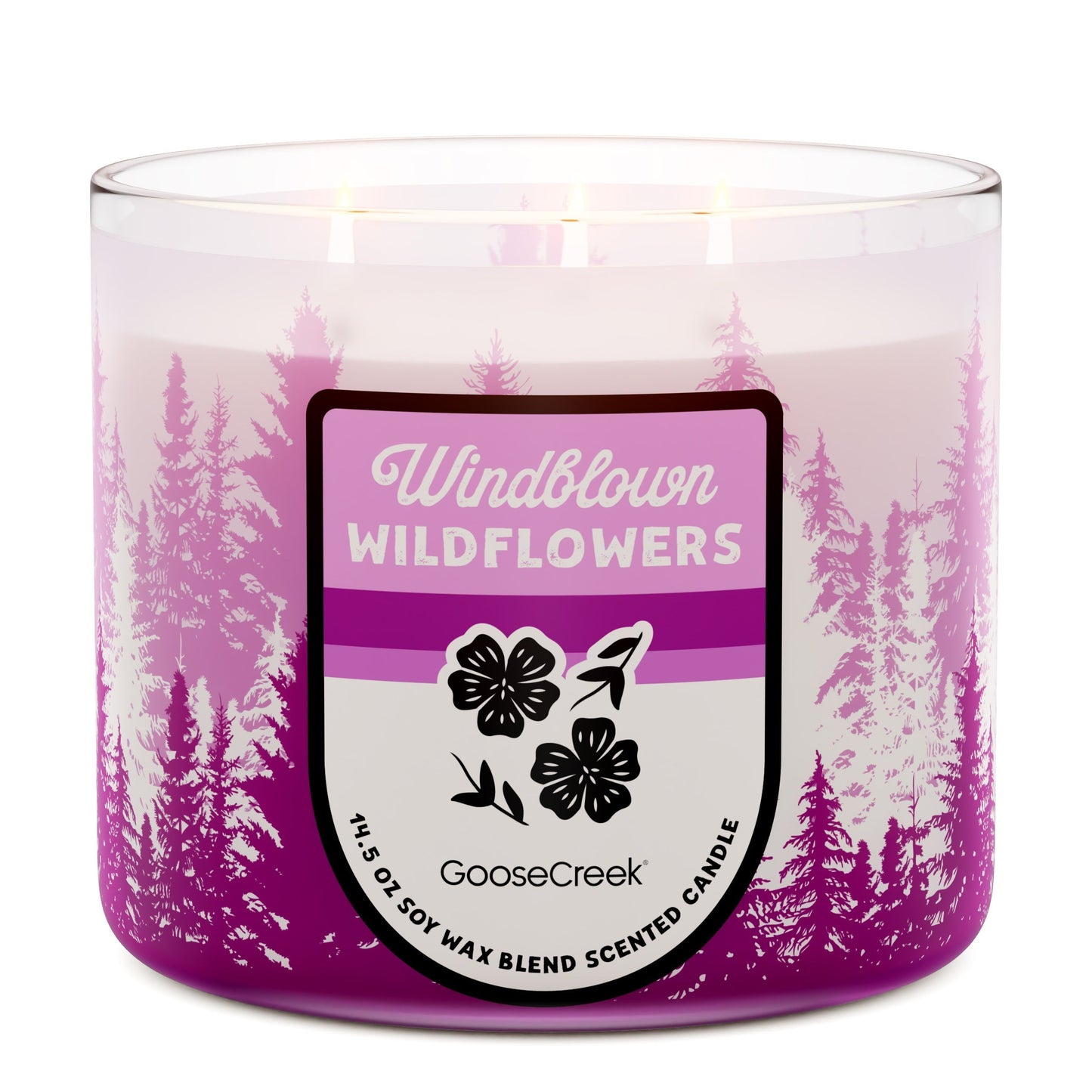Windblown Wildflowers 3-Wick Candle